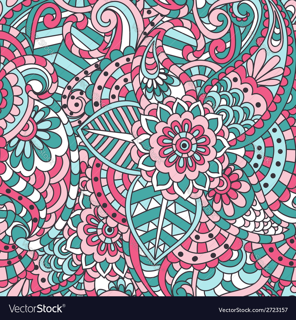 Detail Indian Pattern Vector Nomer 18