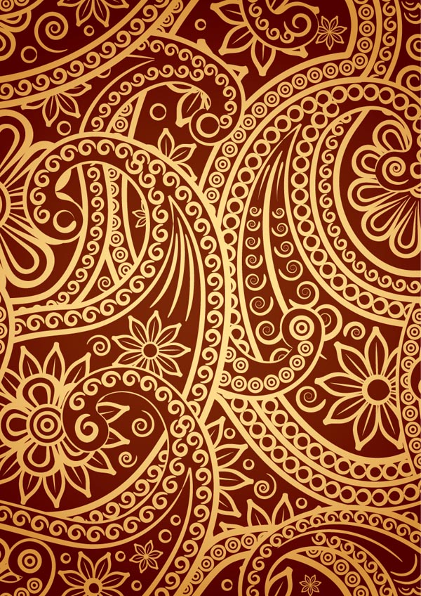 Detail Indian Pattern Vector Nomer 26