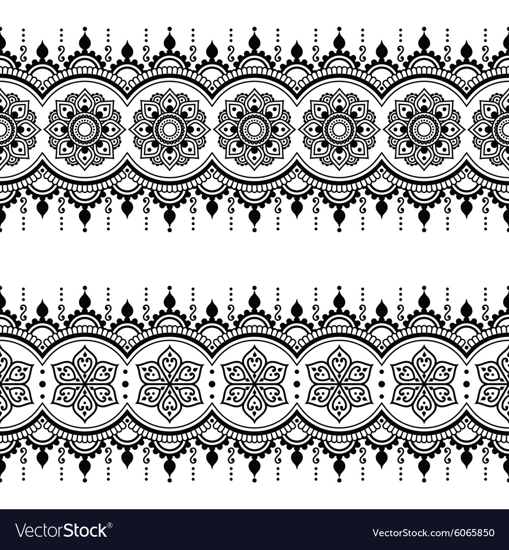 Detail Indian Pattern Vector Nomer 31