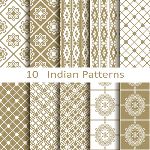 Detail Indian Pattern Vector Nomer 32