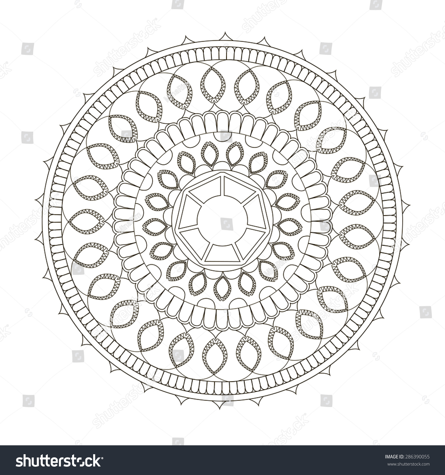 Detail Indian Pattern Vector Nomer 39