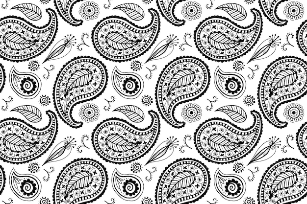 Detail Indian Pattern Vector Nomer 43