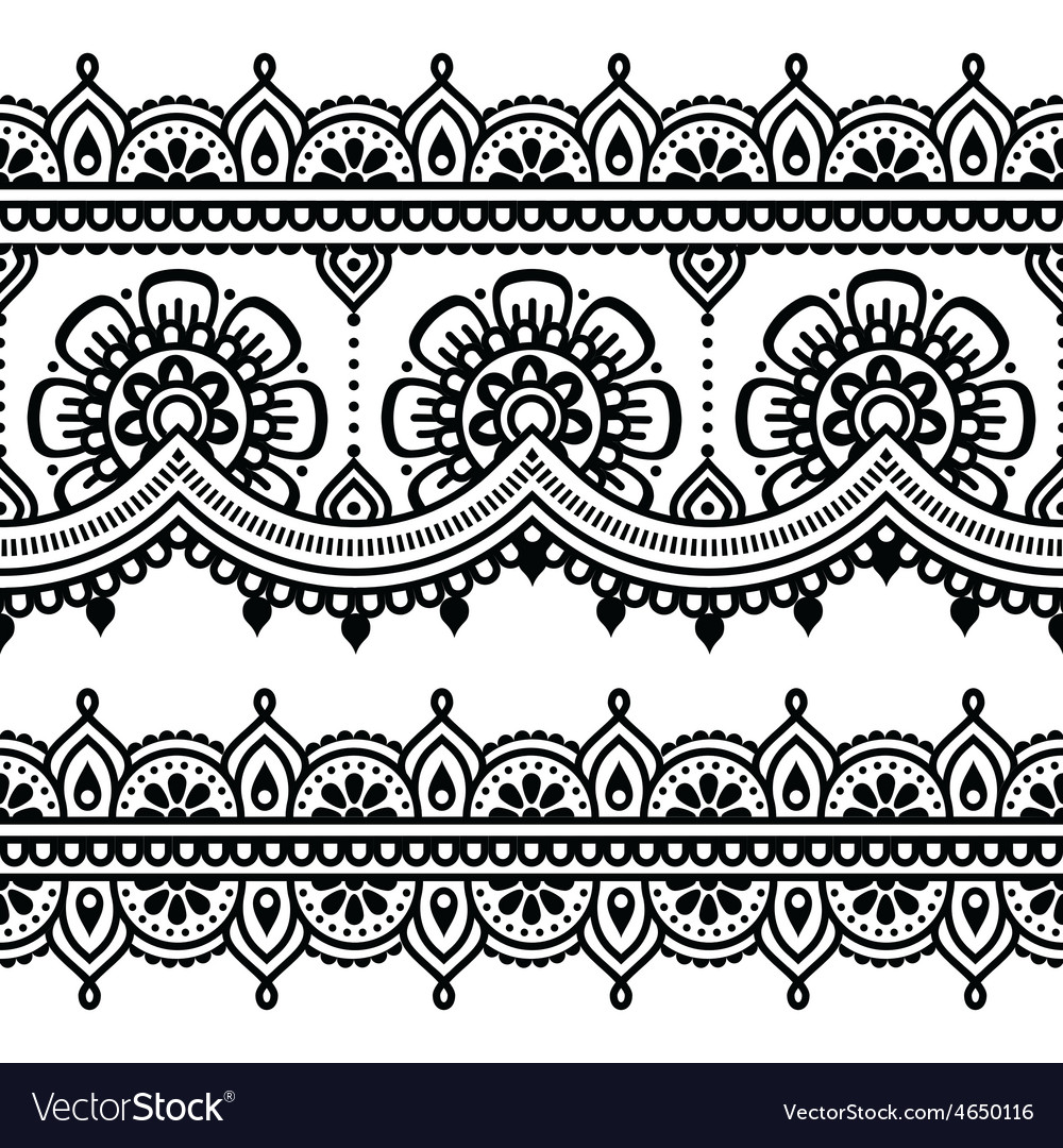 Detail Indian Pattern Vector Nomer 49