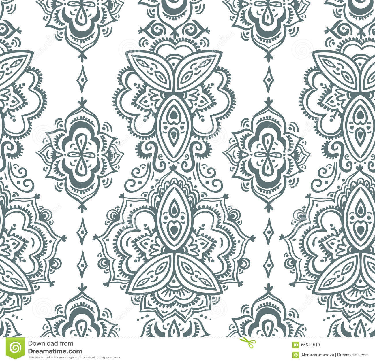 Detail Indian Pattern Vector Nomer 53