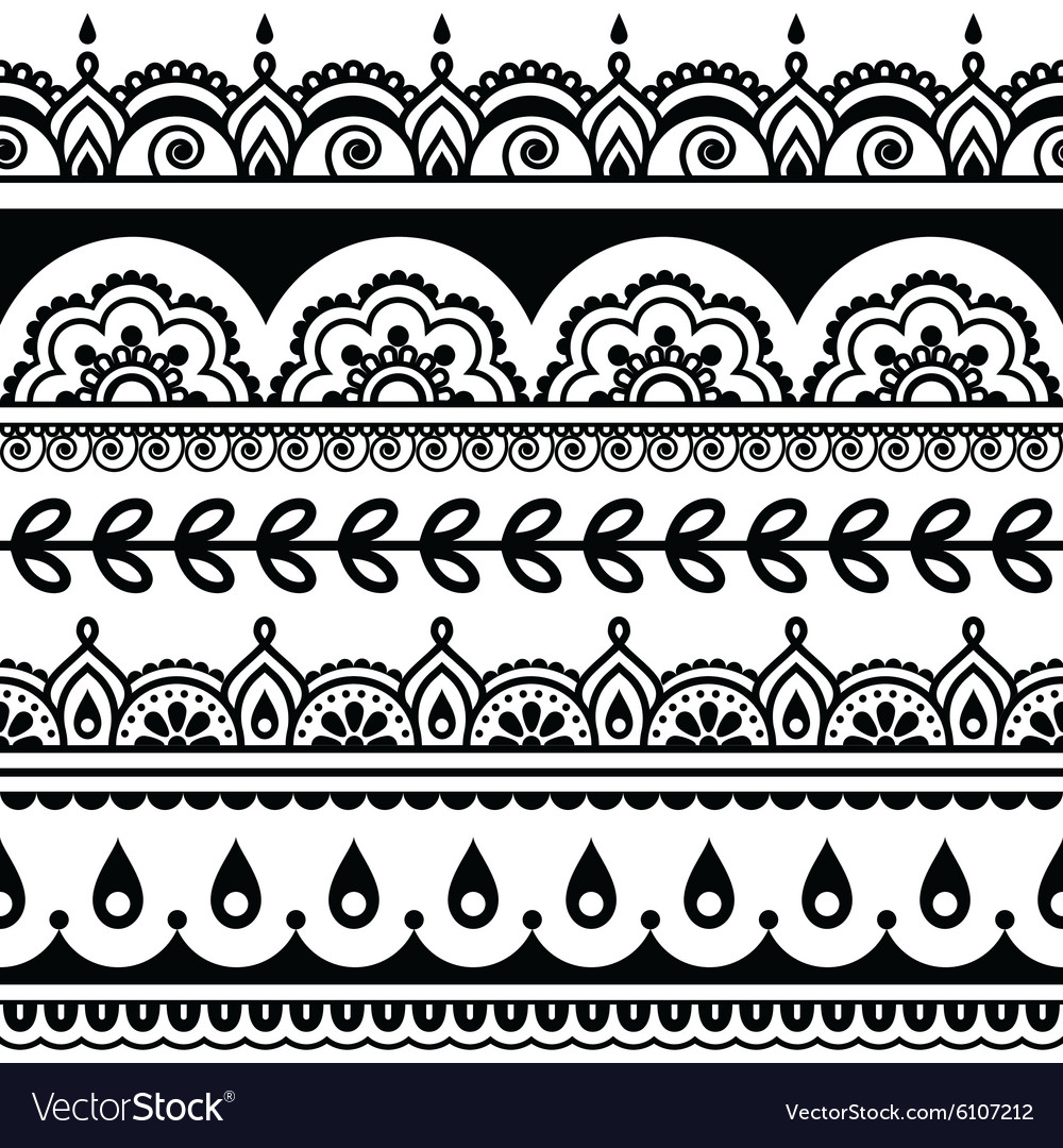 Detail Indian Pattern Vector Nomer 10