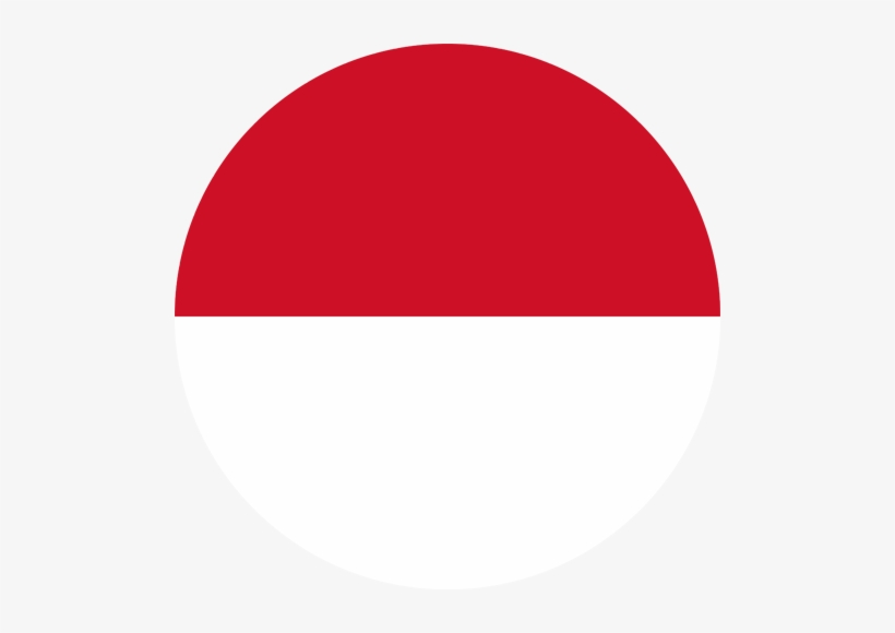 Indonesia Flag Circle Png - KibrisPDR