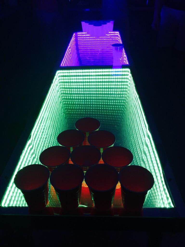 Infinity Mirror Beer Pong Table - KibrisPDR