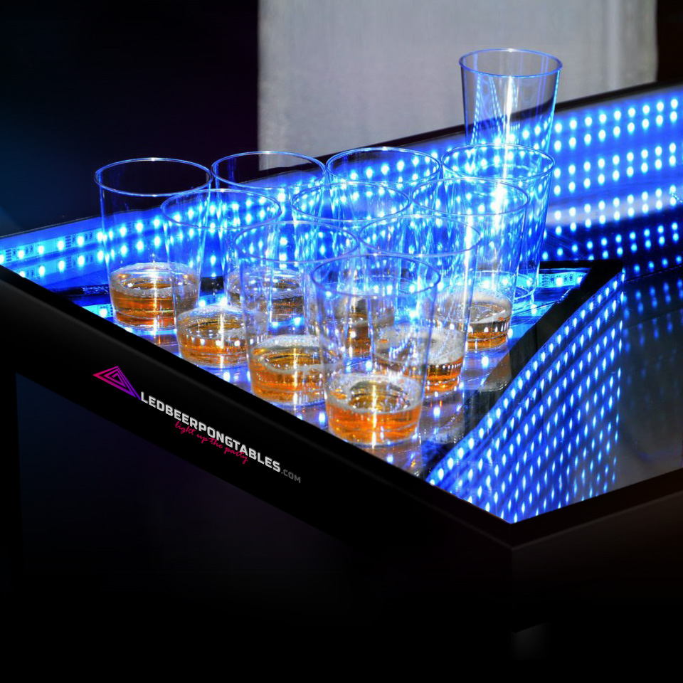 Detail Infinity Mirror Beer Pong Table Nomer 3