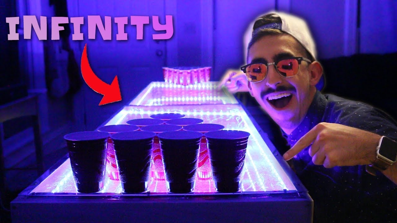 Detail Infinity Mirror Beer Pong Table Nomer 30