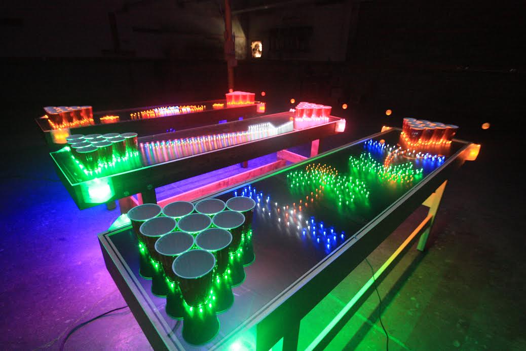 Detail Infinity Mirror Beer Pong Table Nomer 35