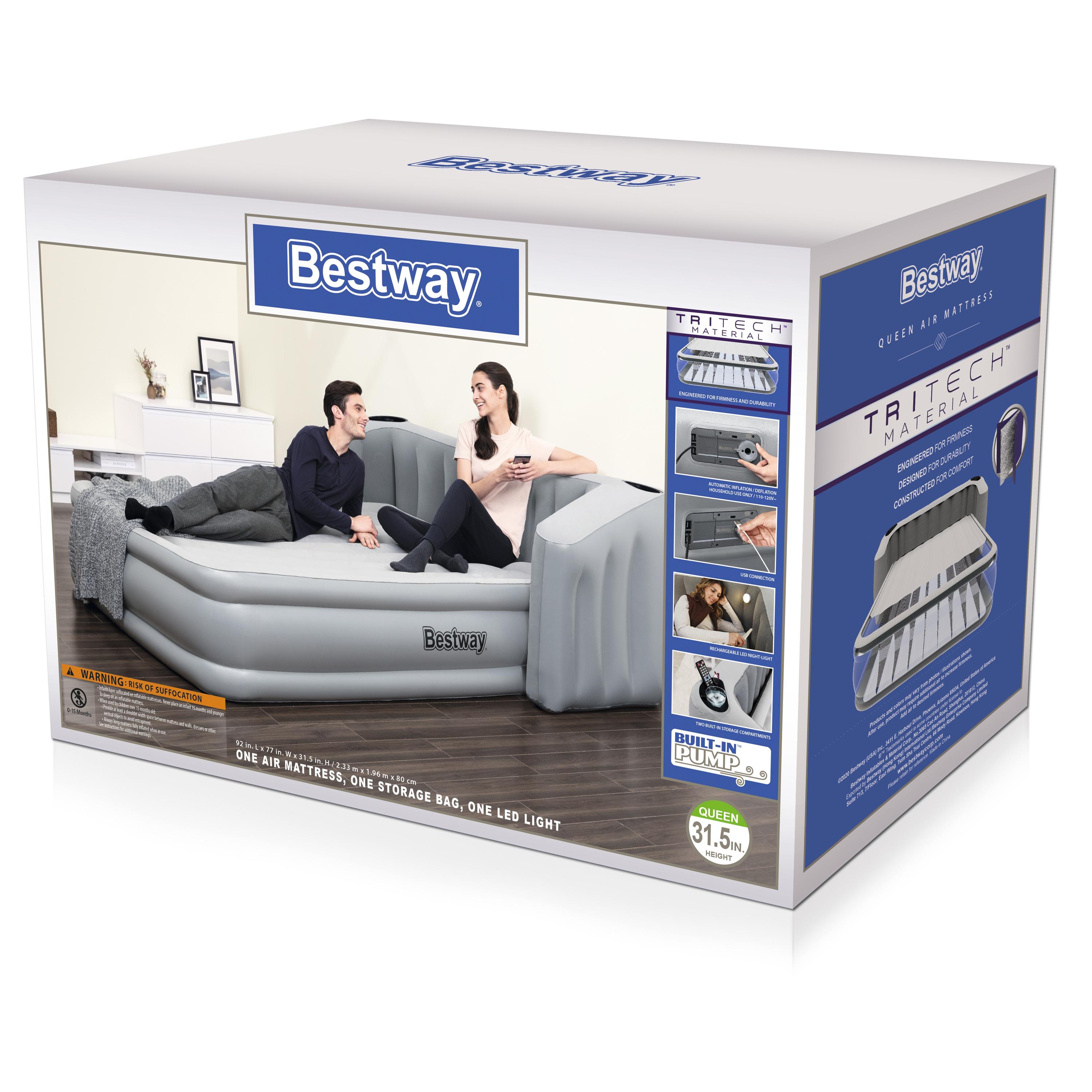 Detail Inflatable Mattress With Headboard Nomer 31