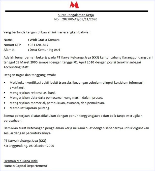 Detail Info Contoh Surat Pengalaman Kerja Sopir Nomer 35