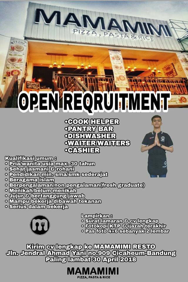 Detail Info Loker Rumah Makan Bandung Nomer 21