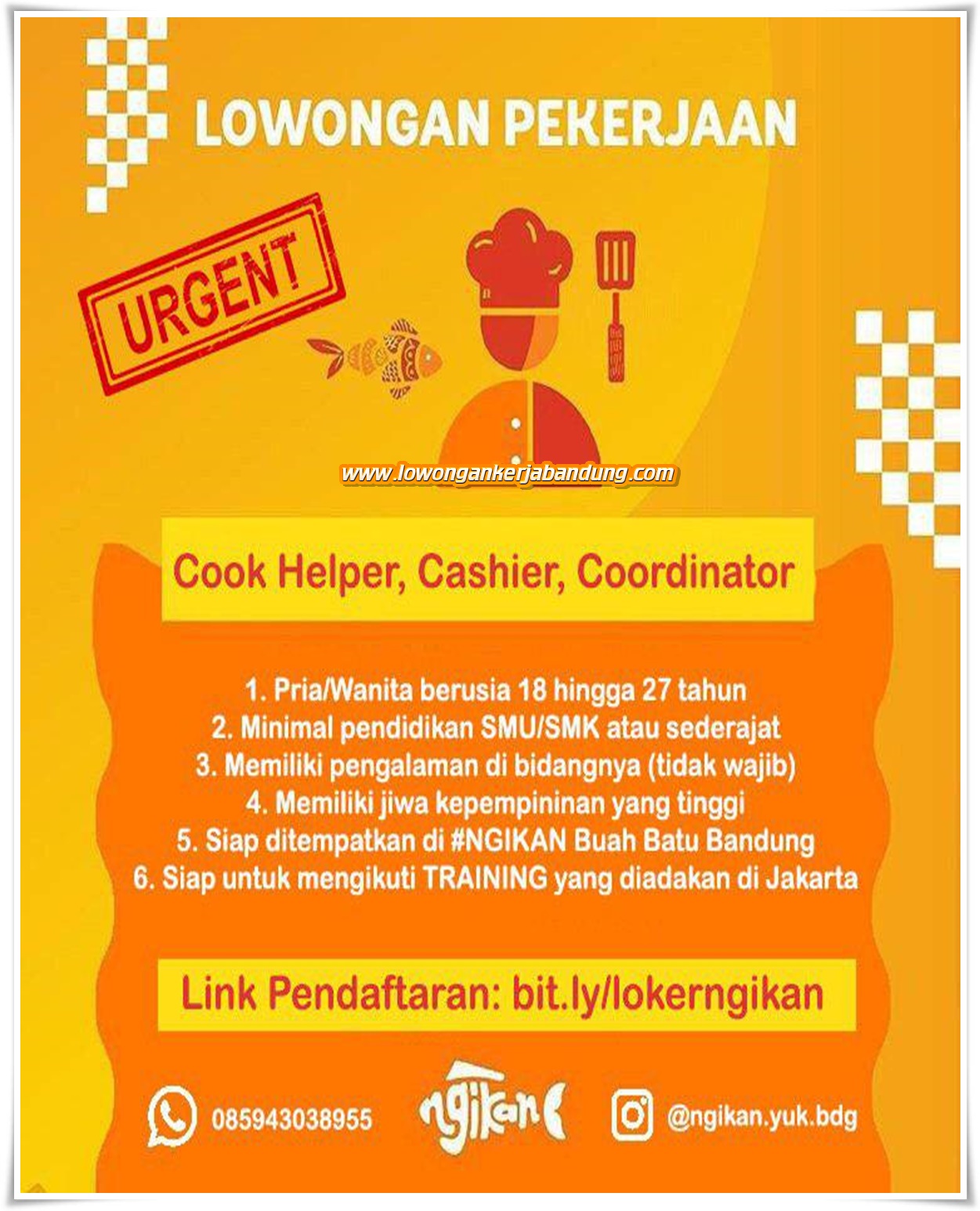 Detail Info Loker Rumah Makan Bandung Nomer 4