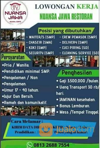 Detail Info Loker Rumah Makan Bandung Nomer 43