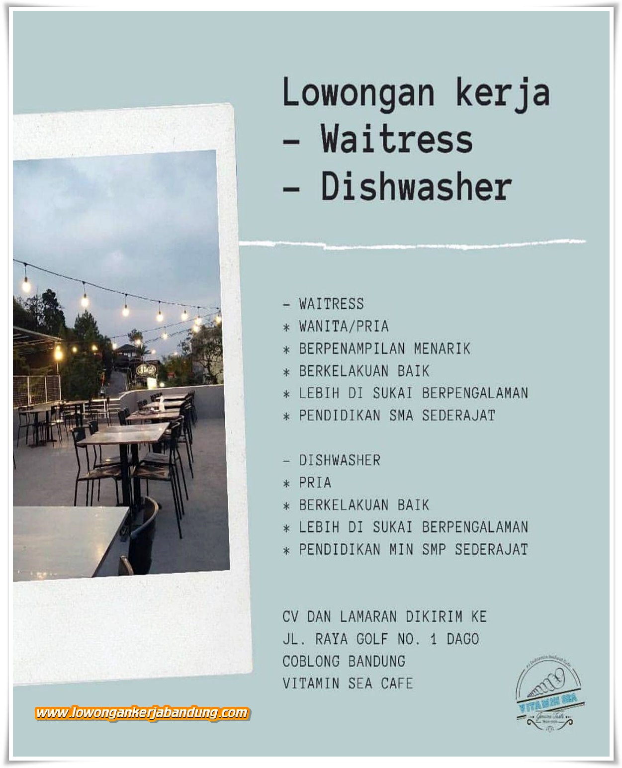 Detail Info Loker Rumah Makan Bandung Nomer 51