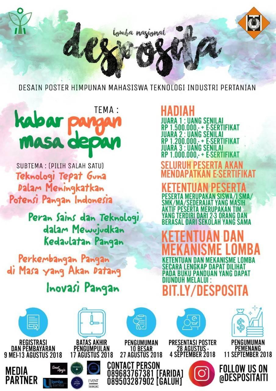 Detail Info Lomba Desain Grafis 2018 Nomer 21