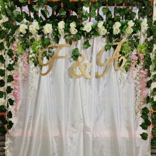 Detail Inisial Huruf Backdrop Nomer 57