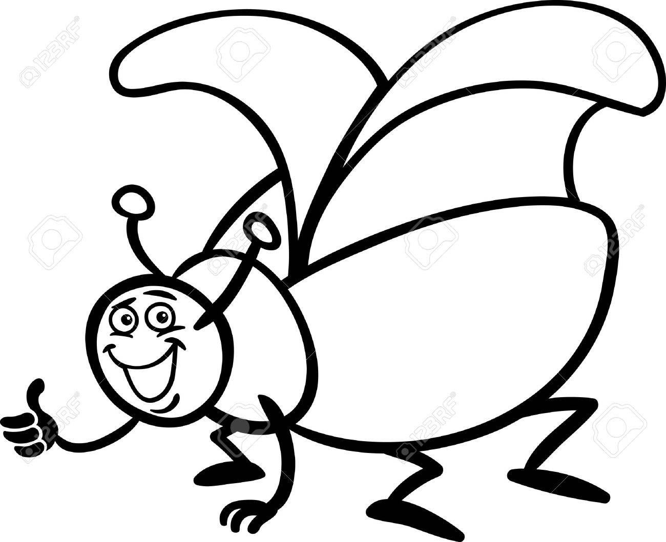 Detail Insects Clipart Black And White Nomer 28