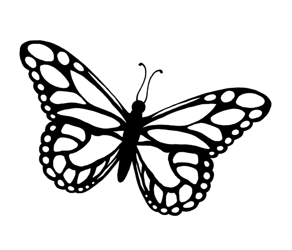 Detail Insects Clipart Black And White Nomer 38