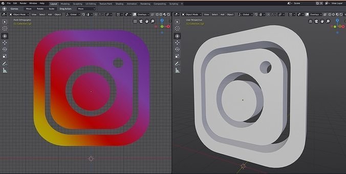 Detail Instagram Logo 3d Nomer 17