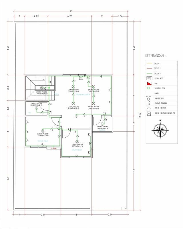 Detail Instalasi Listrik Rumah 2 Lantai Nomer 3