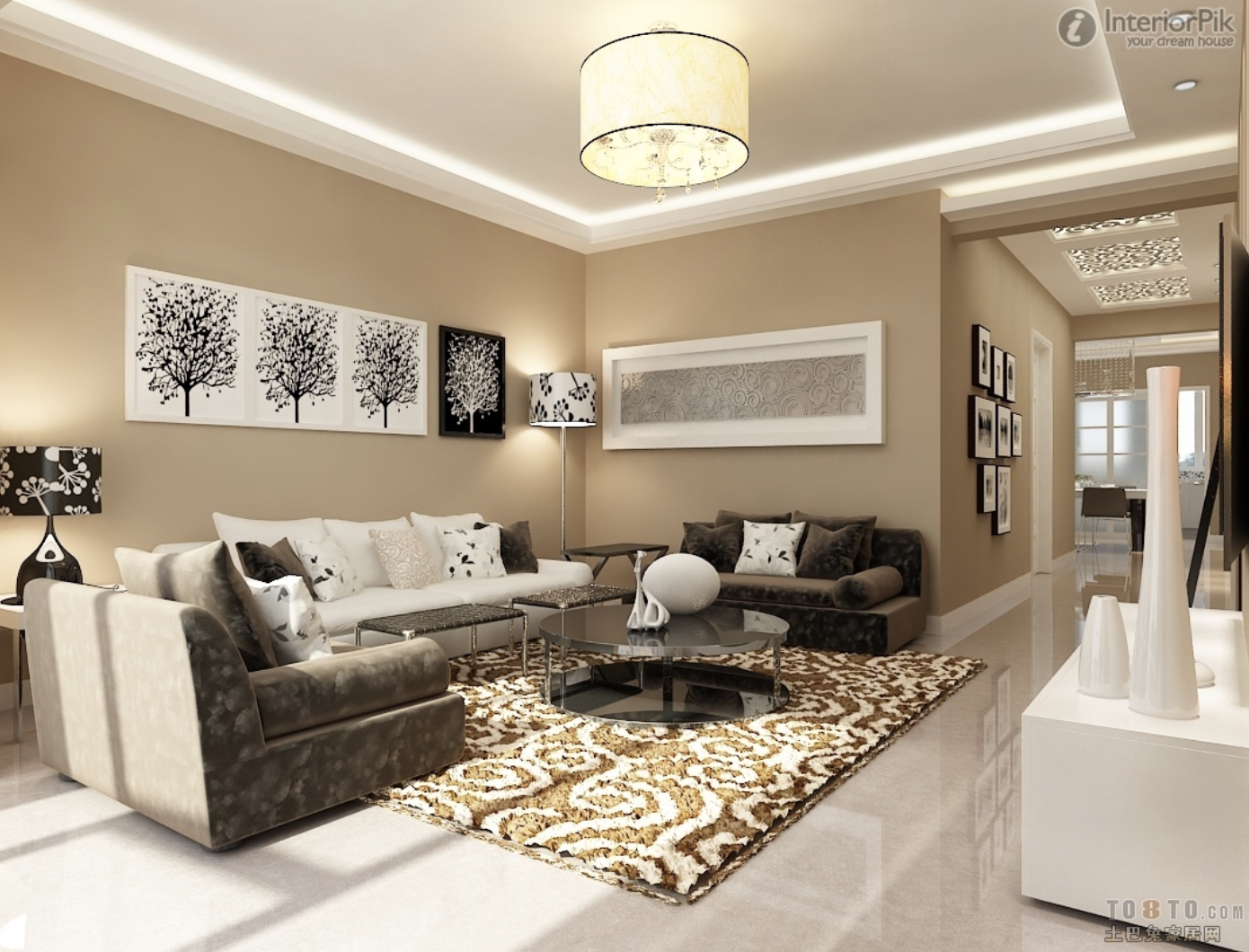 Detail Interior Cat Rumah Nomer 6