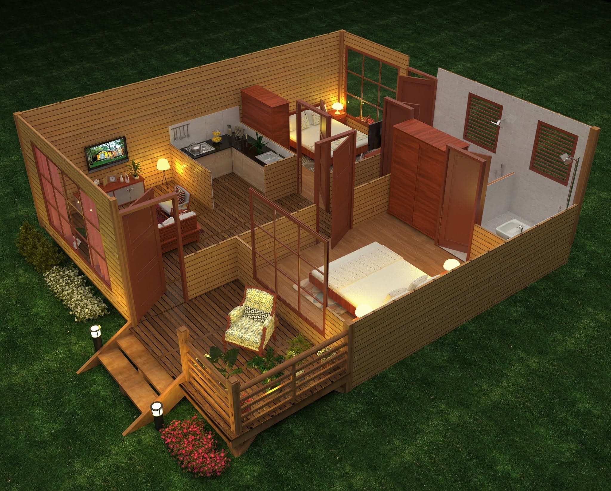 Detail Interior Rumah Dari Kayu Nomer 27
