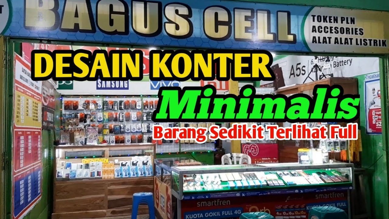 Detail Desain Konter Pulsa Unik Nomer 15