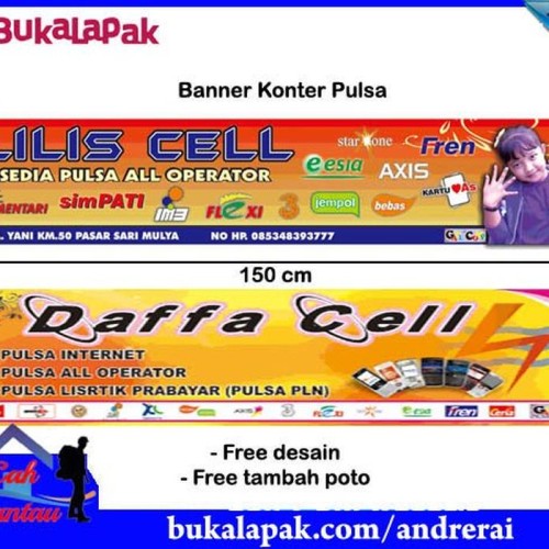 Detail Desain Konter Pulsa Unik Nomer 46