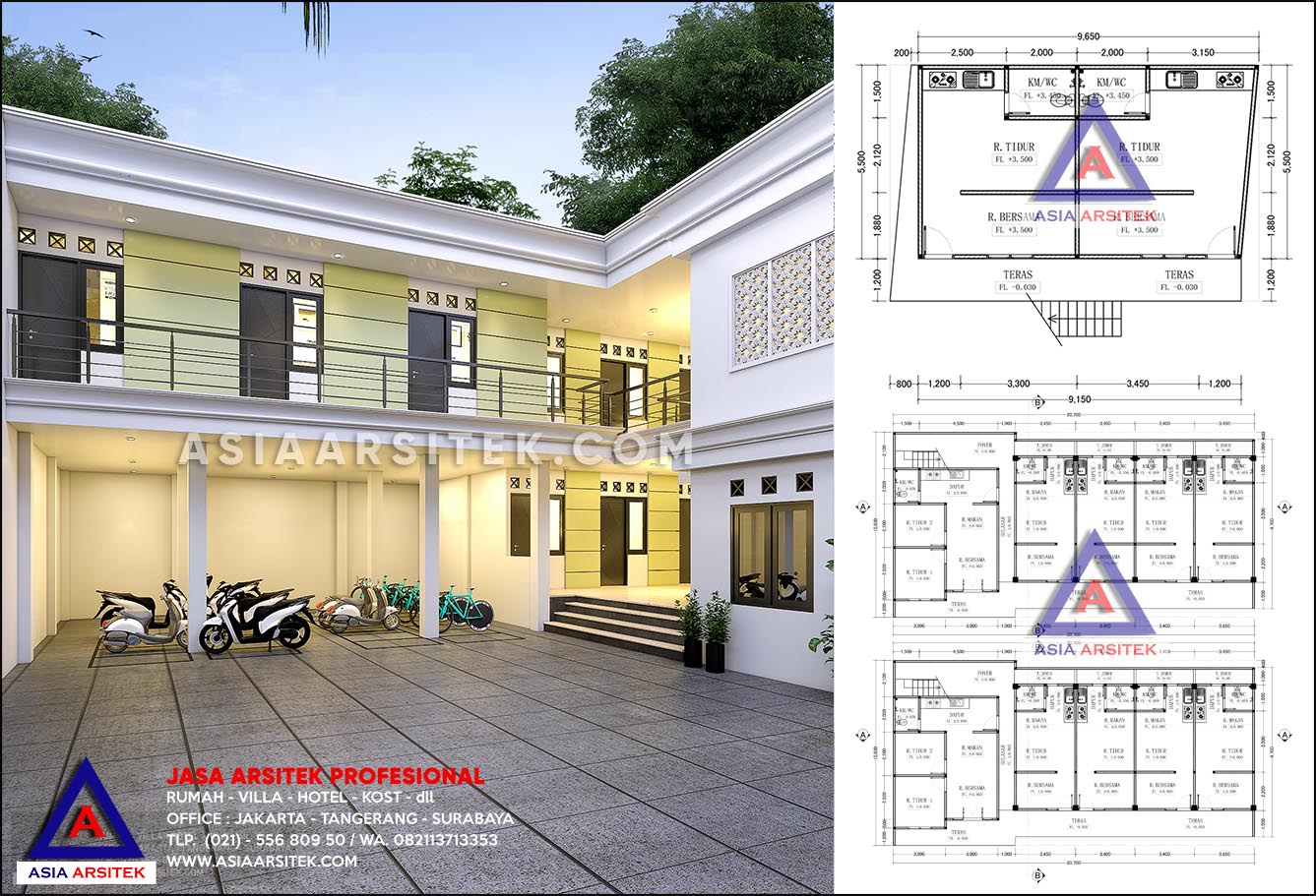 Detail Desain Kost Kamar Mandi Dalam Nomer 46