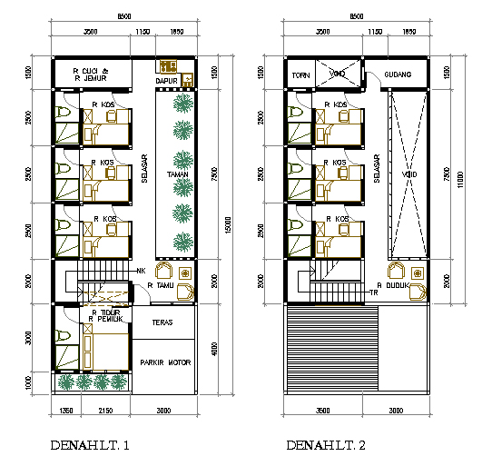 Detail Desain Kost Kamar Mandi Dalam Nomer 47