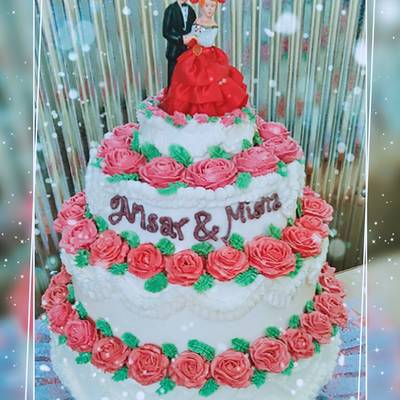 Detail Desain Kue Pengantin 3 Tingkat Nomer 49