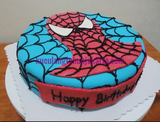 Detail Desain Kue Tart Spiderman Nomer 15