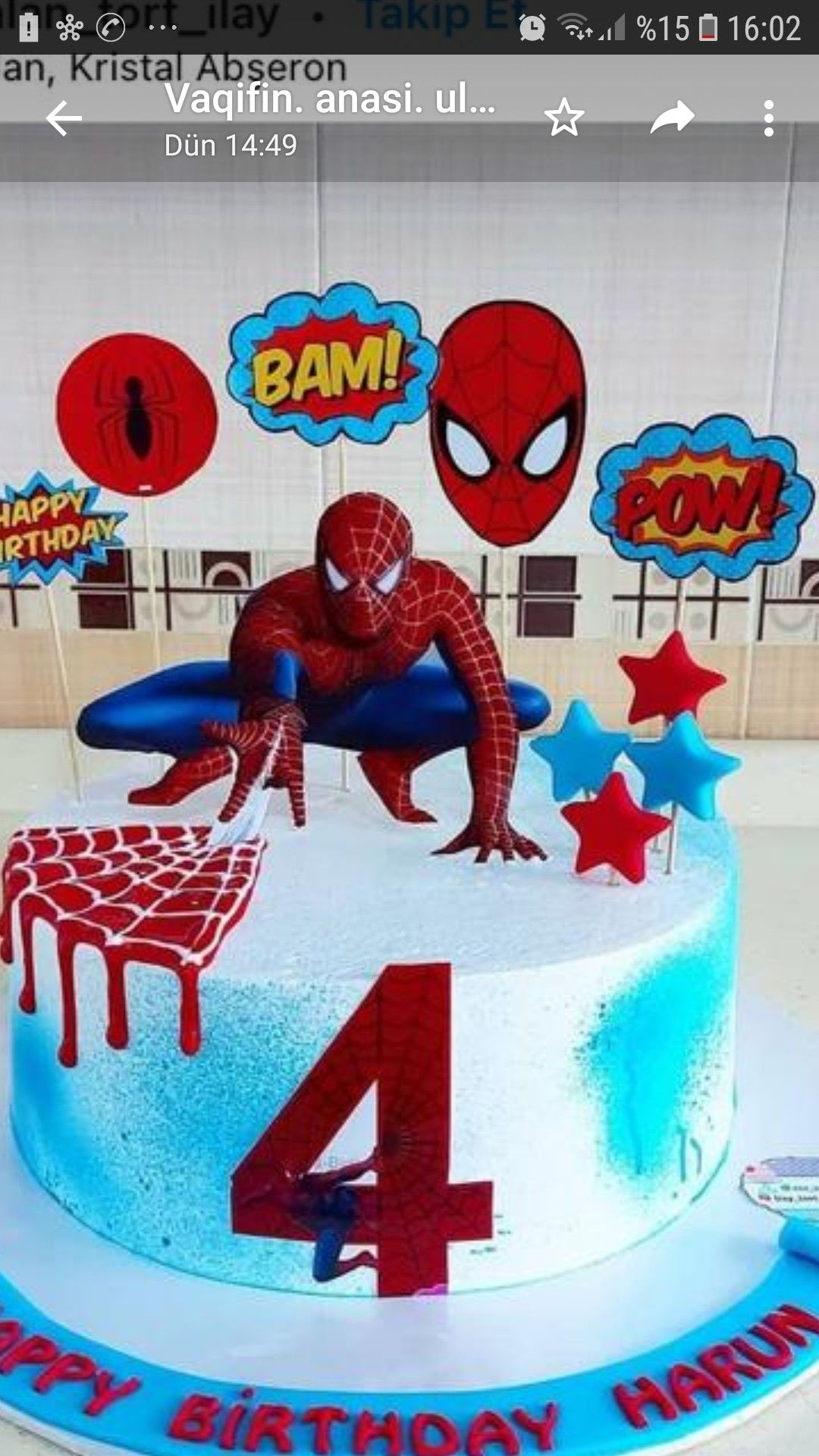 Detail Desain Kue Tart Spiderman Nomer 31