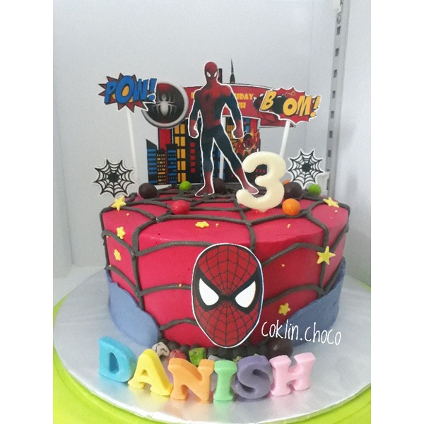 Detail Desain Kue Tart Spiderman Nomer 32