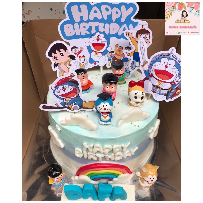 Detail Desain Kue Ulang Tahun Doraemon Nomer 57