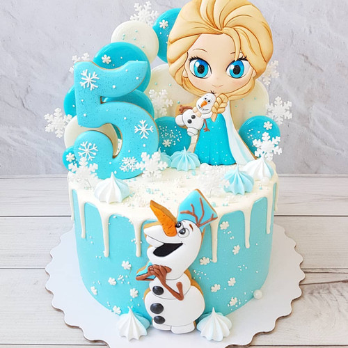 Detail Desain Kue Ulang Tahun Frozen Nomer 11