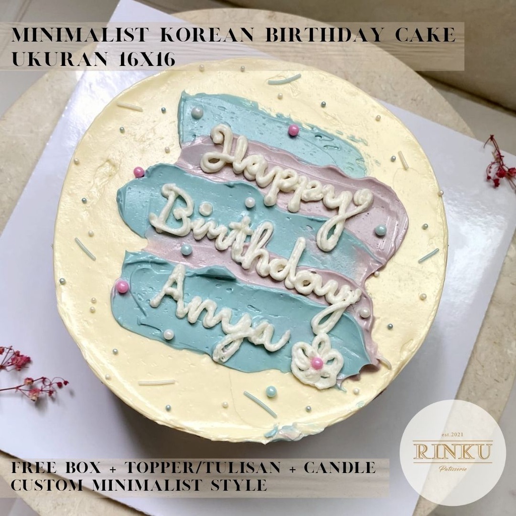 Detail Desain Kue Ulang Tahun Korea Nomer 50