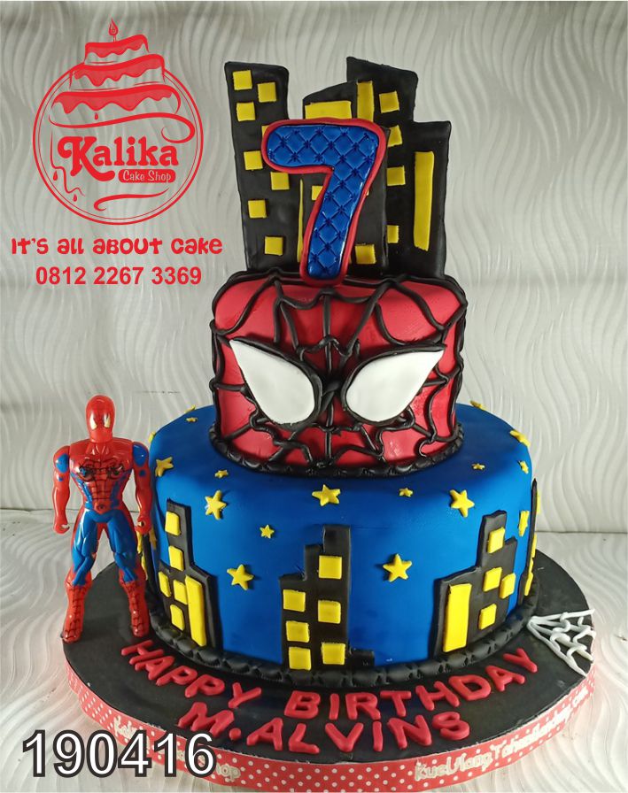 Detail Desain Kue Ulang Tahun Spiderman Nomer 27