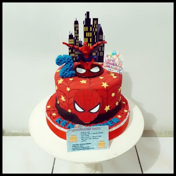 Detail Desain Kue Ulang Tahun Spiderman Nomer 30