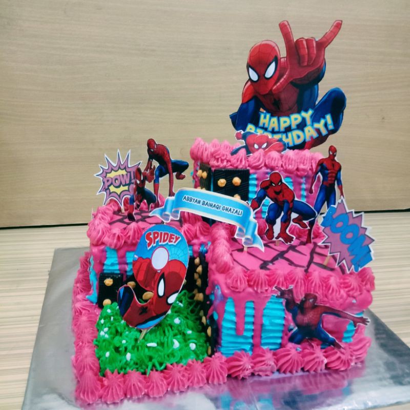 Detail Desain Kue Ulang Tahun Spiderman Nomer 52