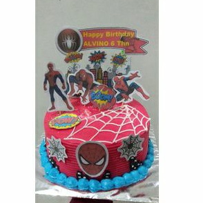 Detail Desain Kue Ulang Tahun Spiderman Nomer 57