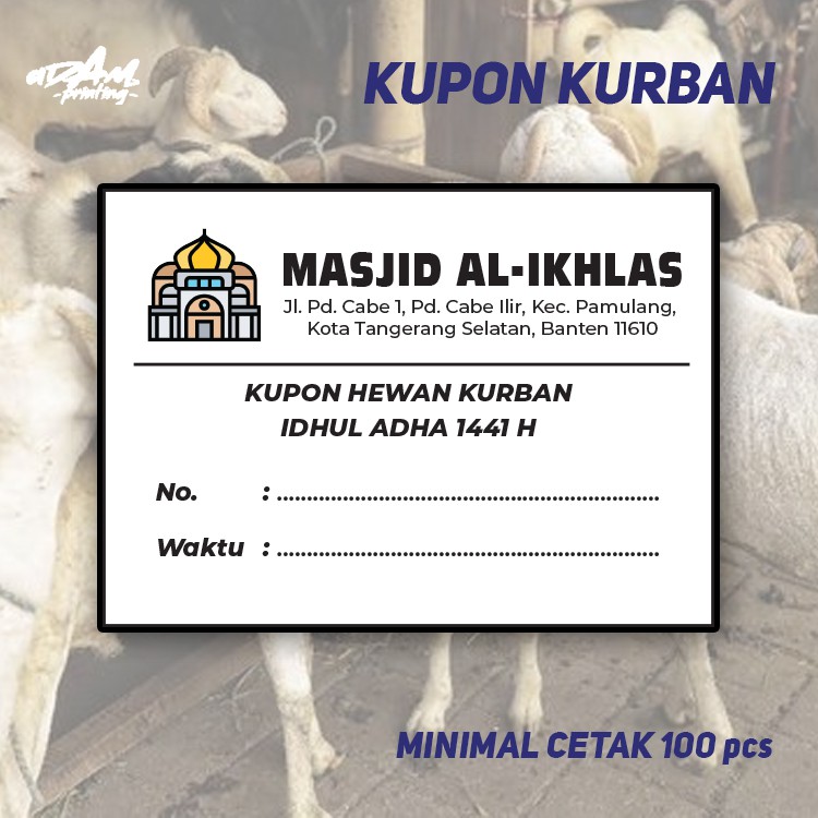 Detail Desain Kupon Qurban Nomer 31