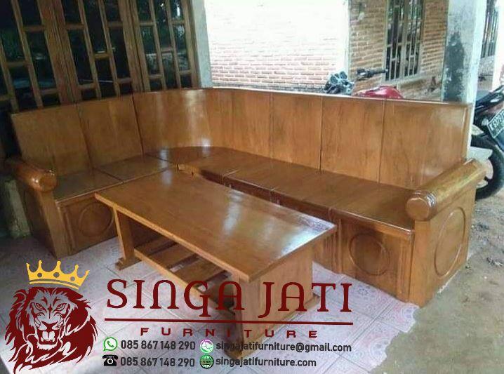 Detail Desain Kursi Sudut Kayu Jati Nomer 11