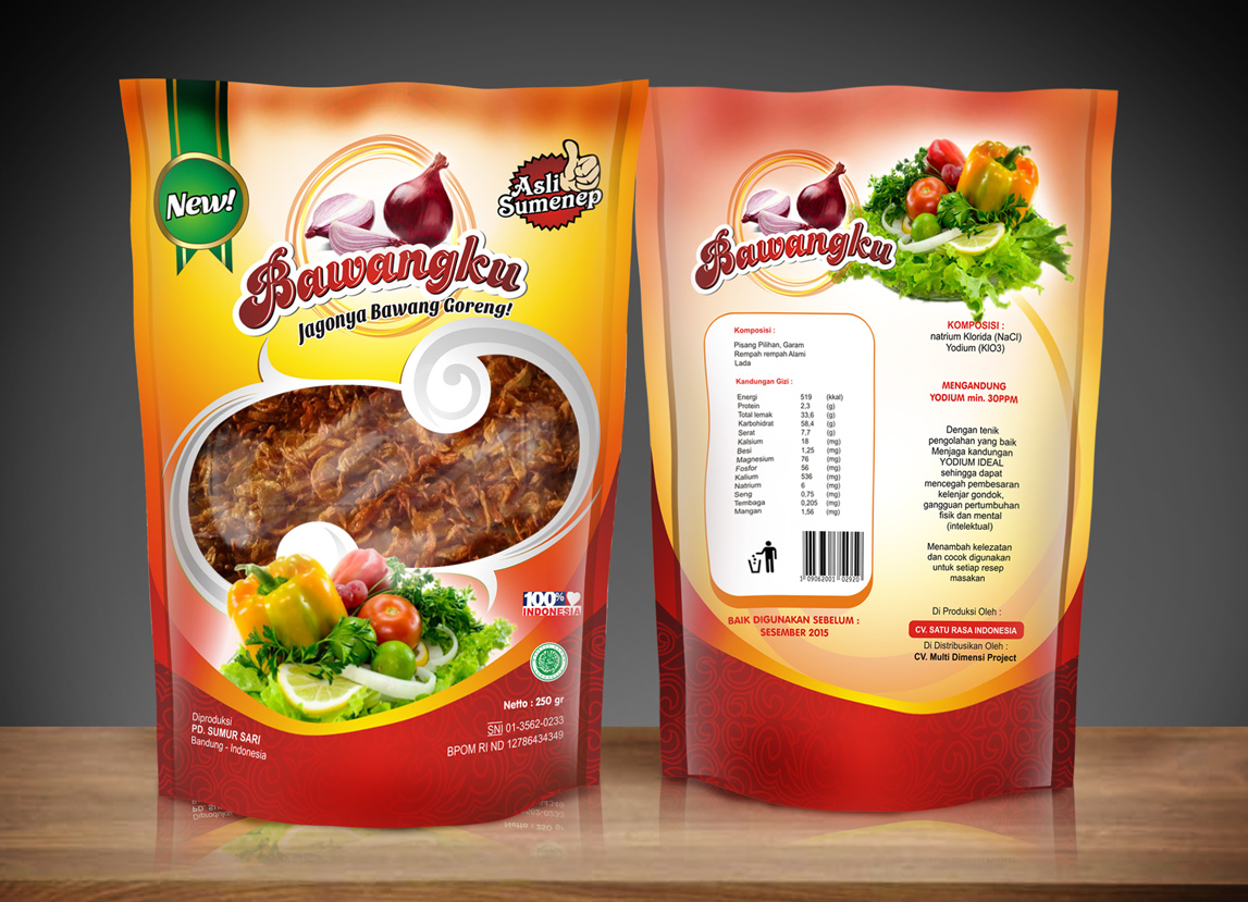 Detail Desain Label Bawang Goreng Nomer 17