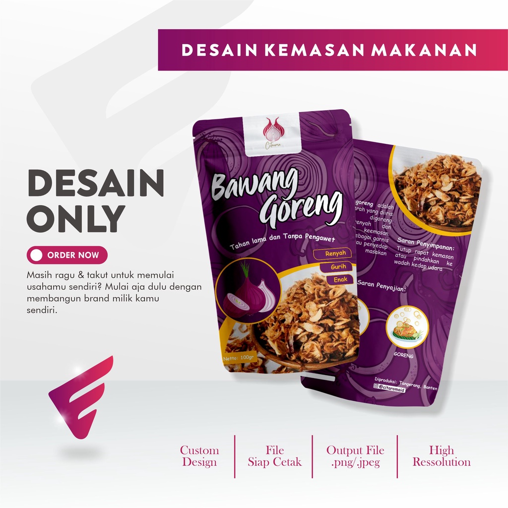 Detail Desain Label Bawang Goreng Nomer 41