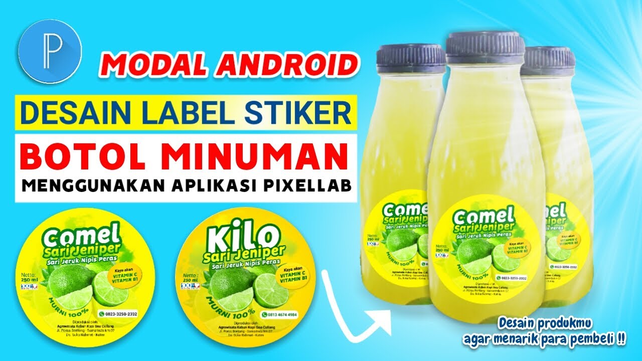 Detail Desain Label Botol Nomer 33