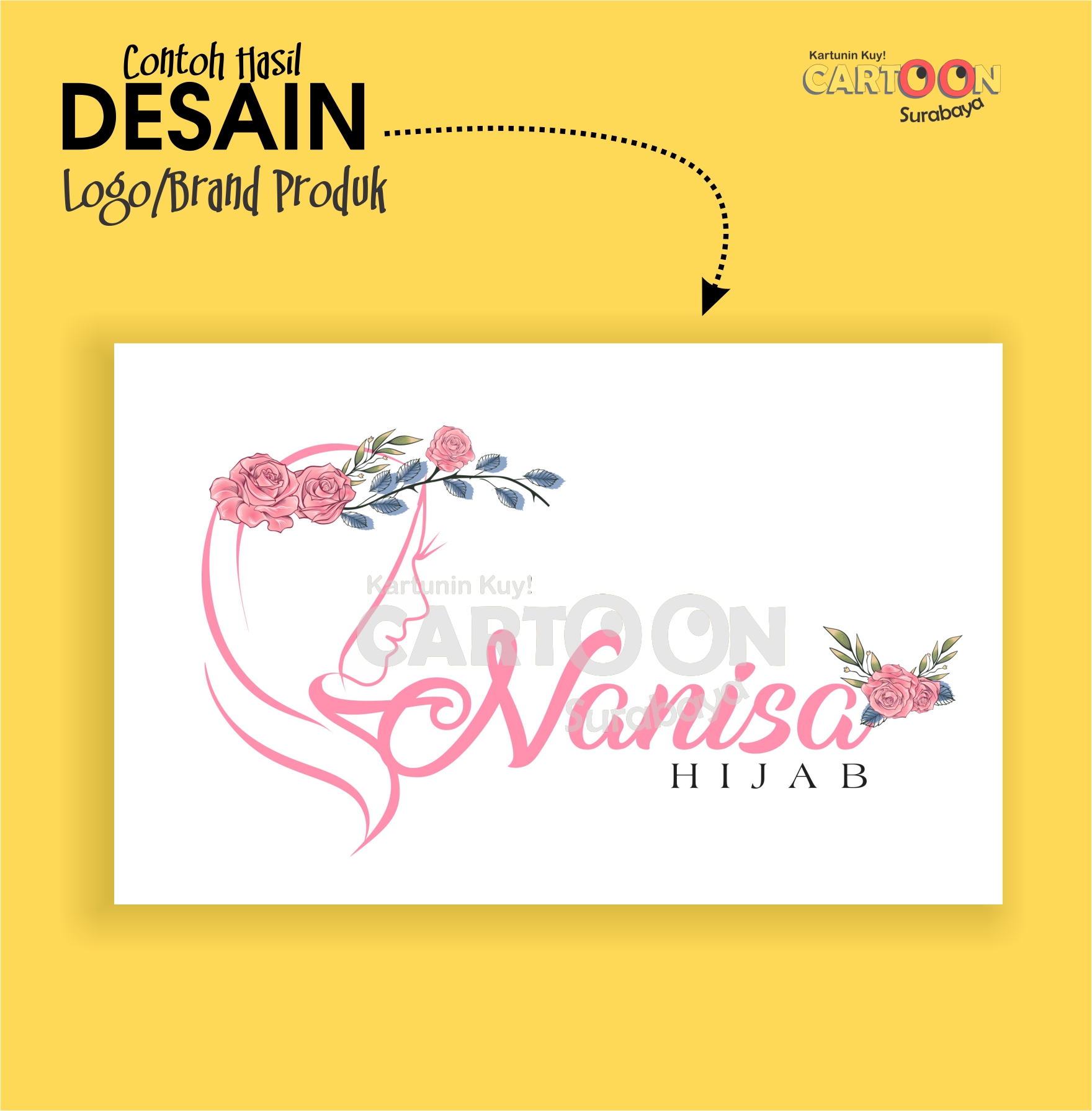 Detail Desain Label Hijab Nomer 12