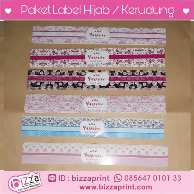Detail Desain Label Hijab Nomer 22